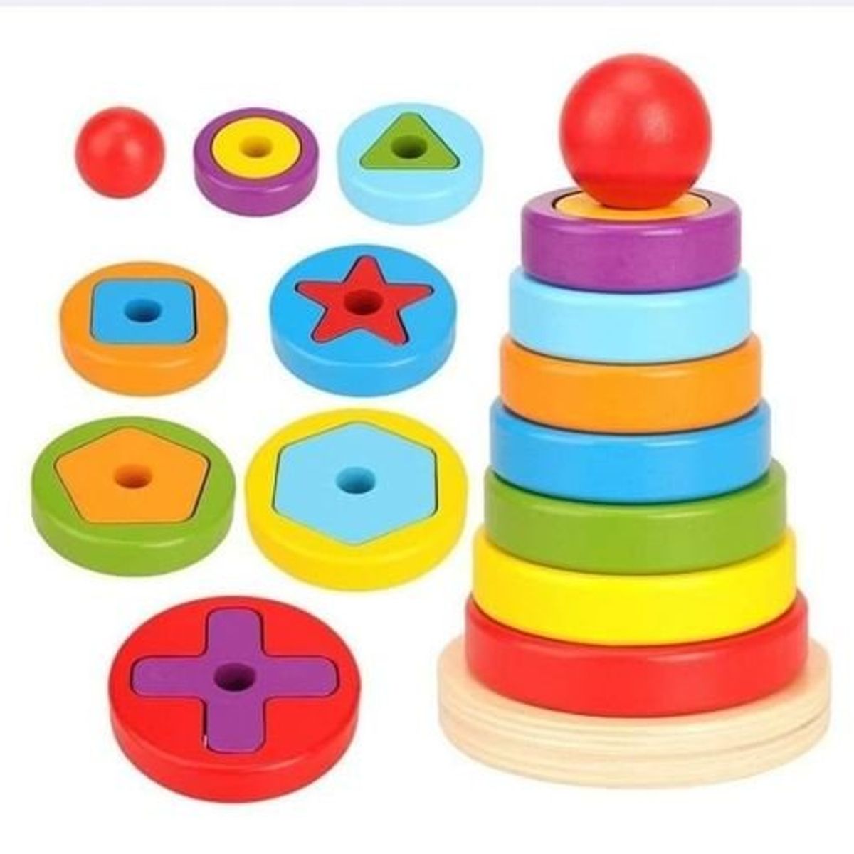 GENERICO - Juguete didactico de madera para niños