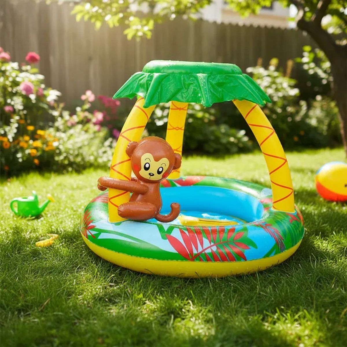 Piscina Infantil Inflable Selva Parasol Be Splash By Bebesit, marca BEBESIT - Foto Principal