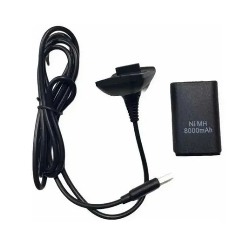 GENERICO - Kit Para Cargar Controles De Xbox 360 Batería 8000mah