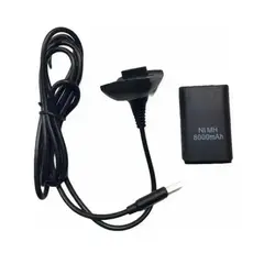 GENERICO - Kit Para Cargar Controles De Xbox 360 Batería 8000mah