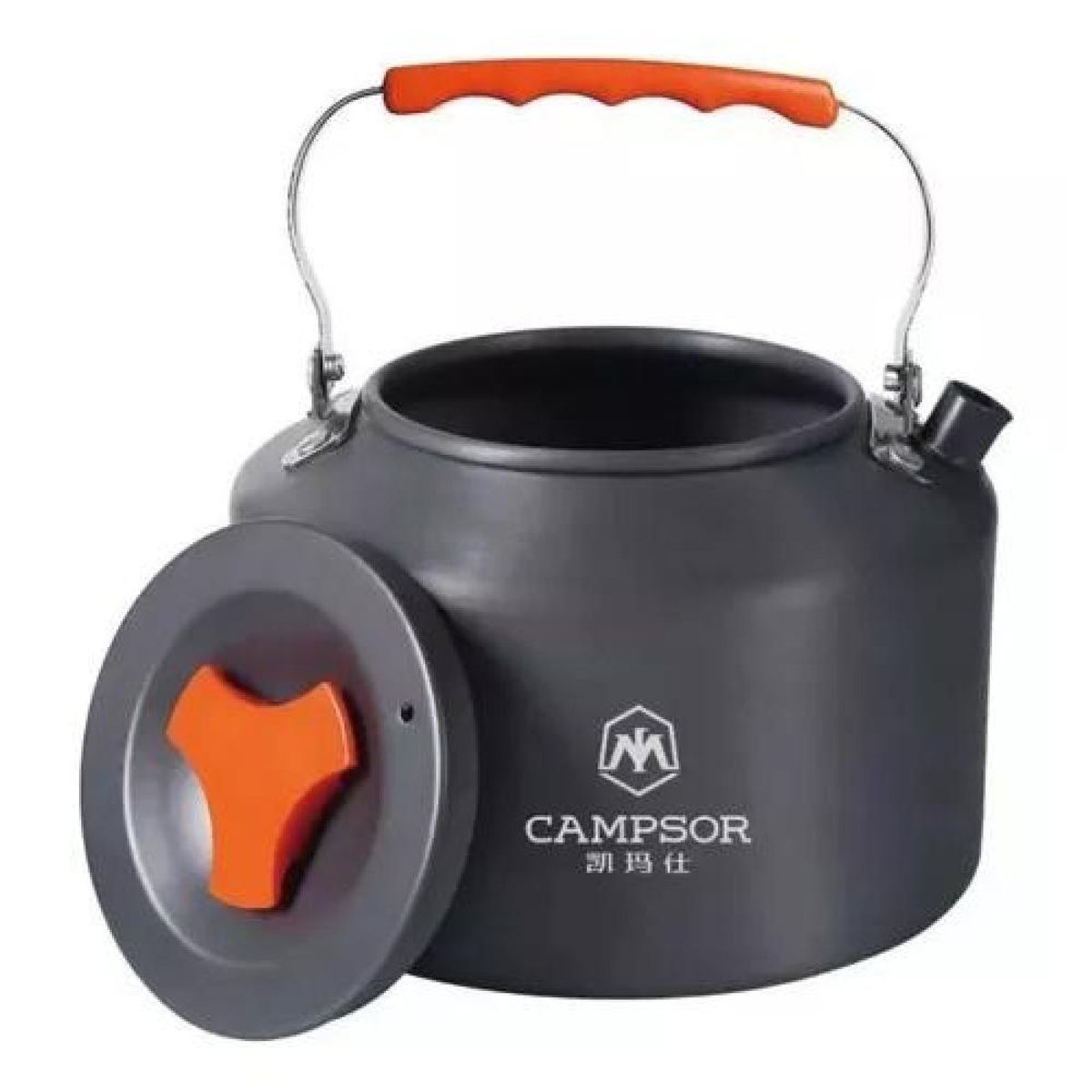 GENERICO - Tetera Hervidor De Agua Para Camping Con Silbato 16 Litros