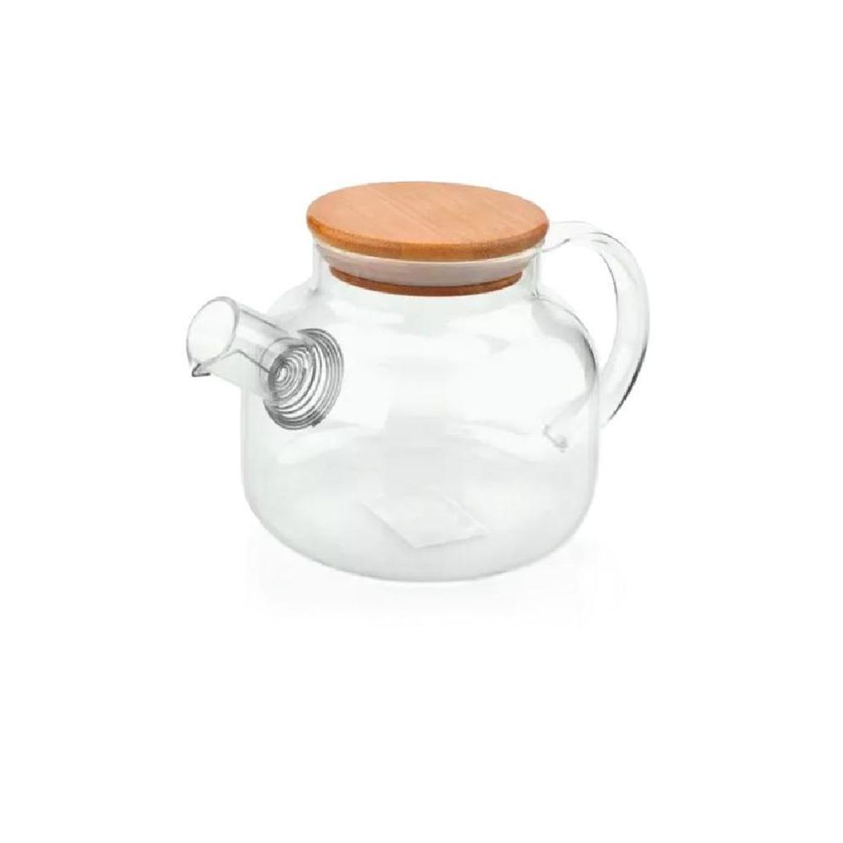 GENERICO - Tetera De Vidrio Transparente 1 Litro Caliente/frio Color Blanco