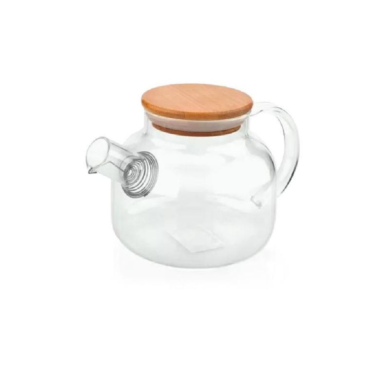 GENERICO - Tetera De Vidrio Transparente 1 Litro Caliente/frio Color Blanco