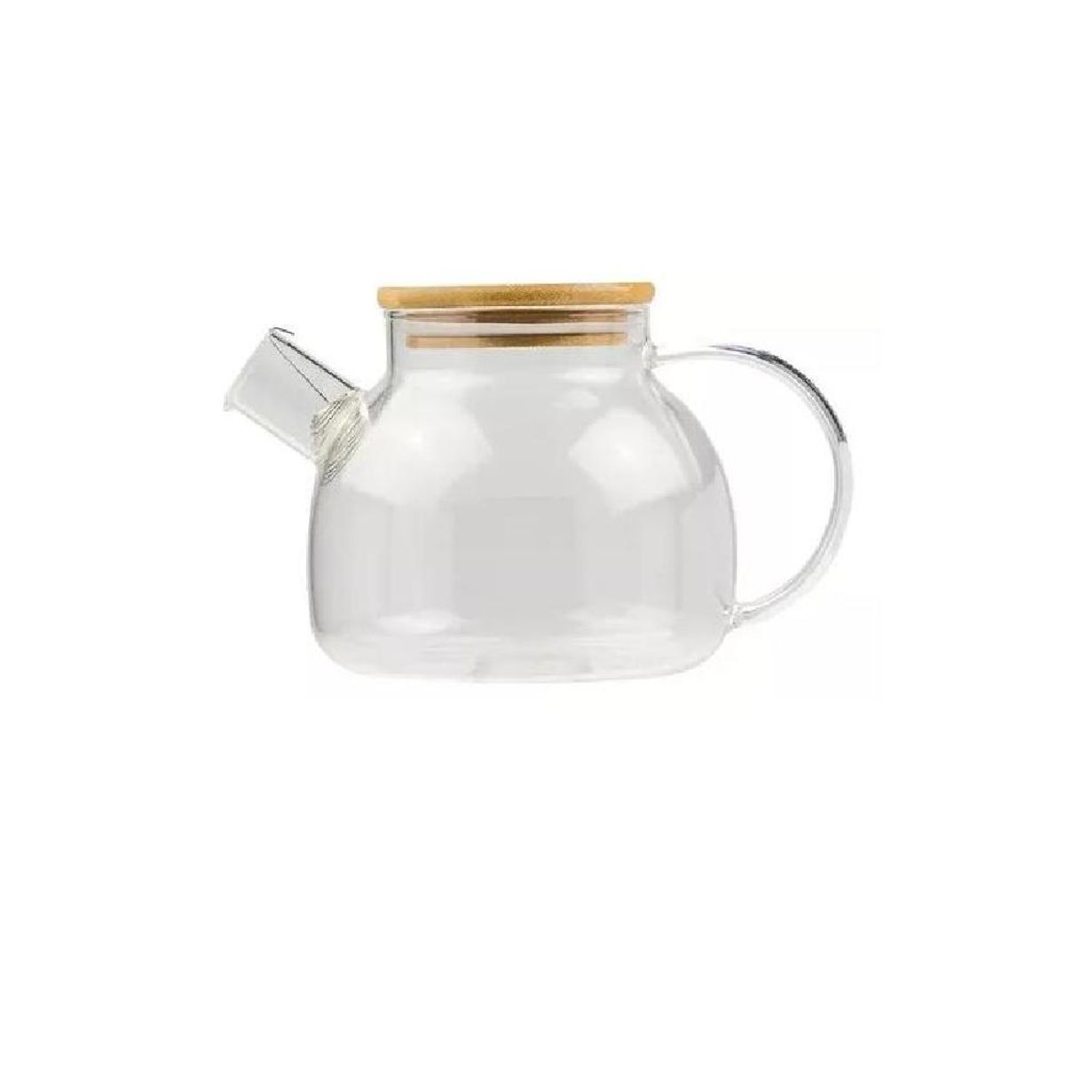 GENERICO - Tetera De Vidrio Transparente 1 Litro Caliente/frio Color Blanco