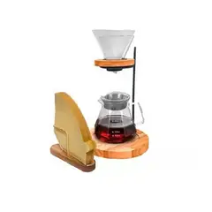 GENERICO - Juego De Tetera 400ml Cafe Gotero Te Infusion 40 Filtros