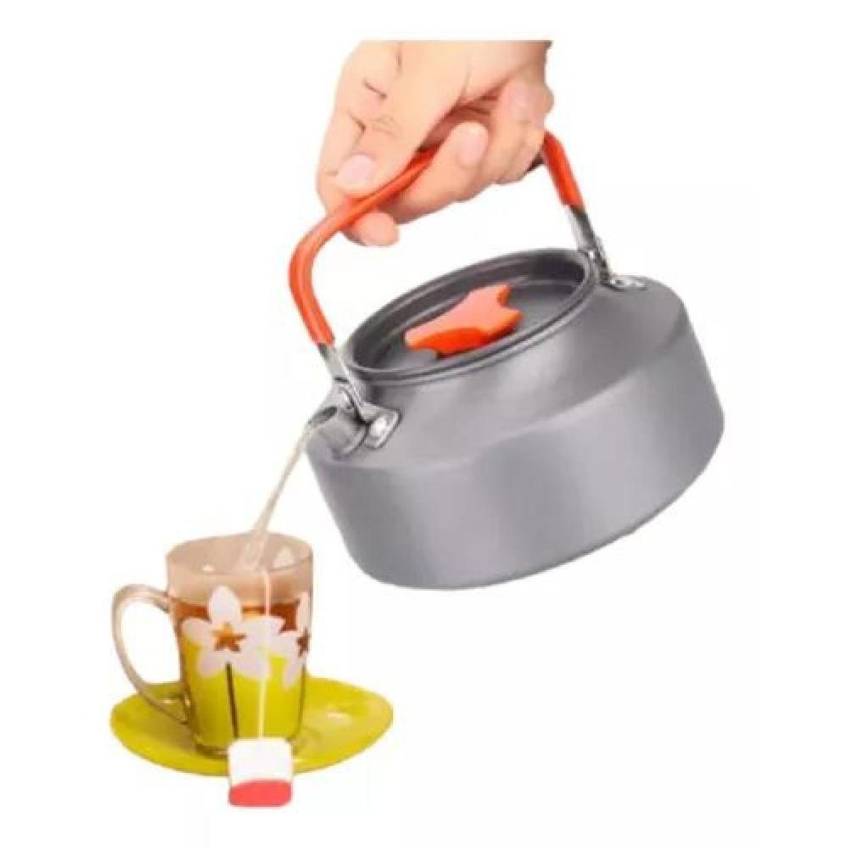 GENERICO - Tetera Para Camping Caza Con Silbato Con Capacida 16 Litros