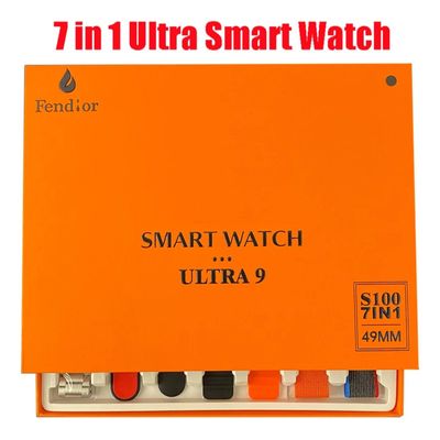 Imagen 2 del producto Reloj Smartwatch S100 Ultra NEGRO 7 En 1 - 2024