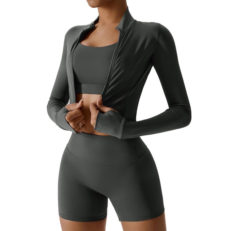 RURUTOTO - Conjunto Deportivo Gym Mujer 3 Piezas Negro