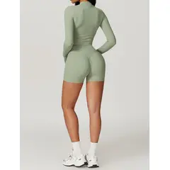 RURUTOTO - Conjunto Deportivo Gym Mujer 3 Piezas Negro