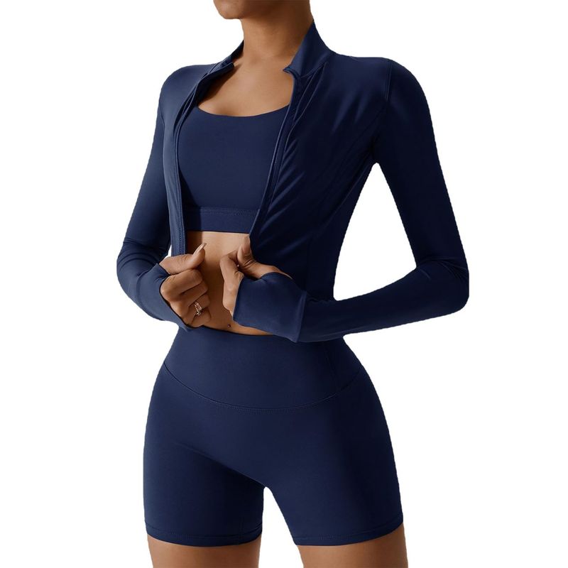 RURUTOTO - Conjunto Deportivo Gym Mujer 3 Piezas Negro