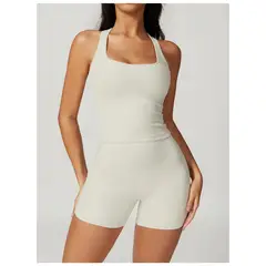 RURUTOTO - Conjunto Deportivo Dama Ropa Deportiva Mujer Gym Yoga 2 Piezas Negro