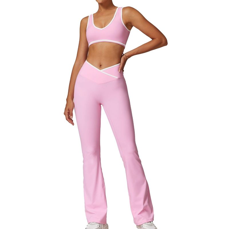 RURUTOTO - Traje De Deportivo Top Y Leggings Mujer Negro