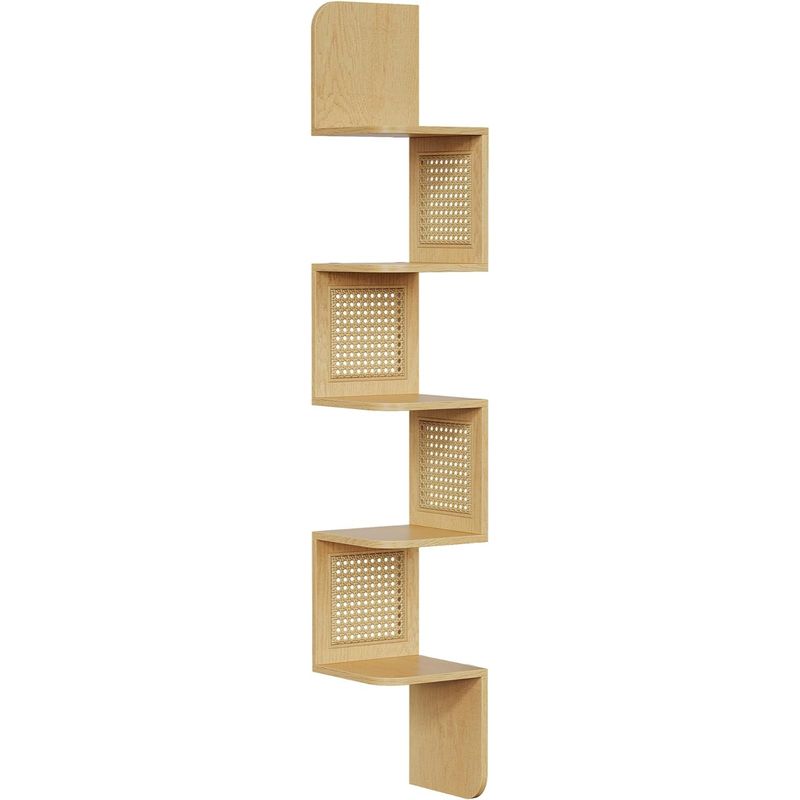 SPACEZAT - Mueble Estante Esquinero ZigZag Ratán Greve