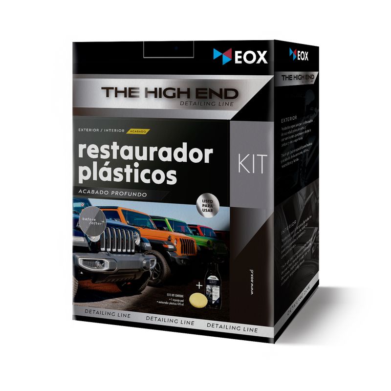 GENERICO - Kit Restaurador De Plásticos Negros Crema + Esponja Pad EOX