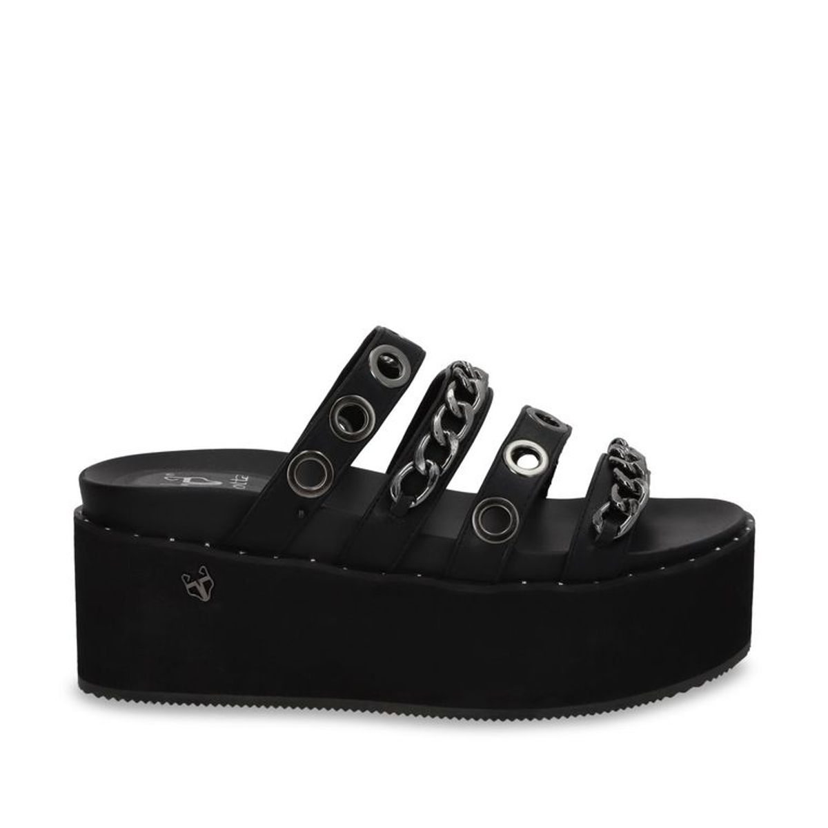 GOTTA - Sandalia Plataforma Negra Mujer 1566C