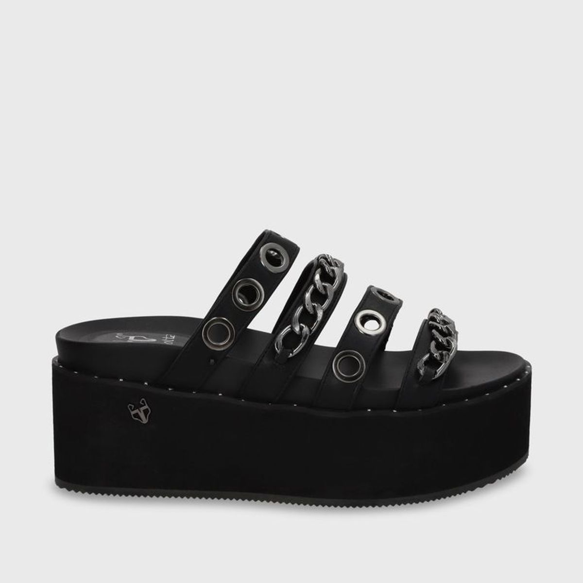 GOTTA - Sandalia Plataforma Negra Mujer 1566C