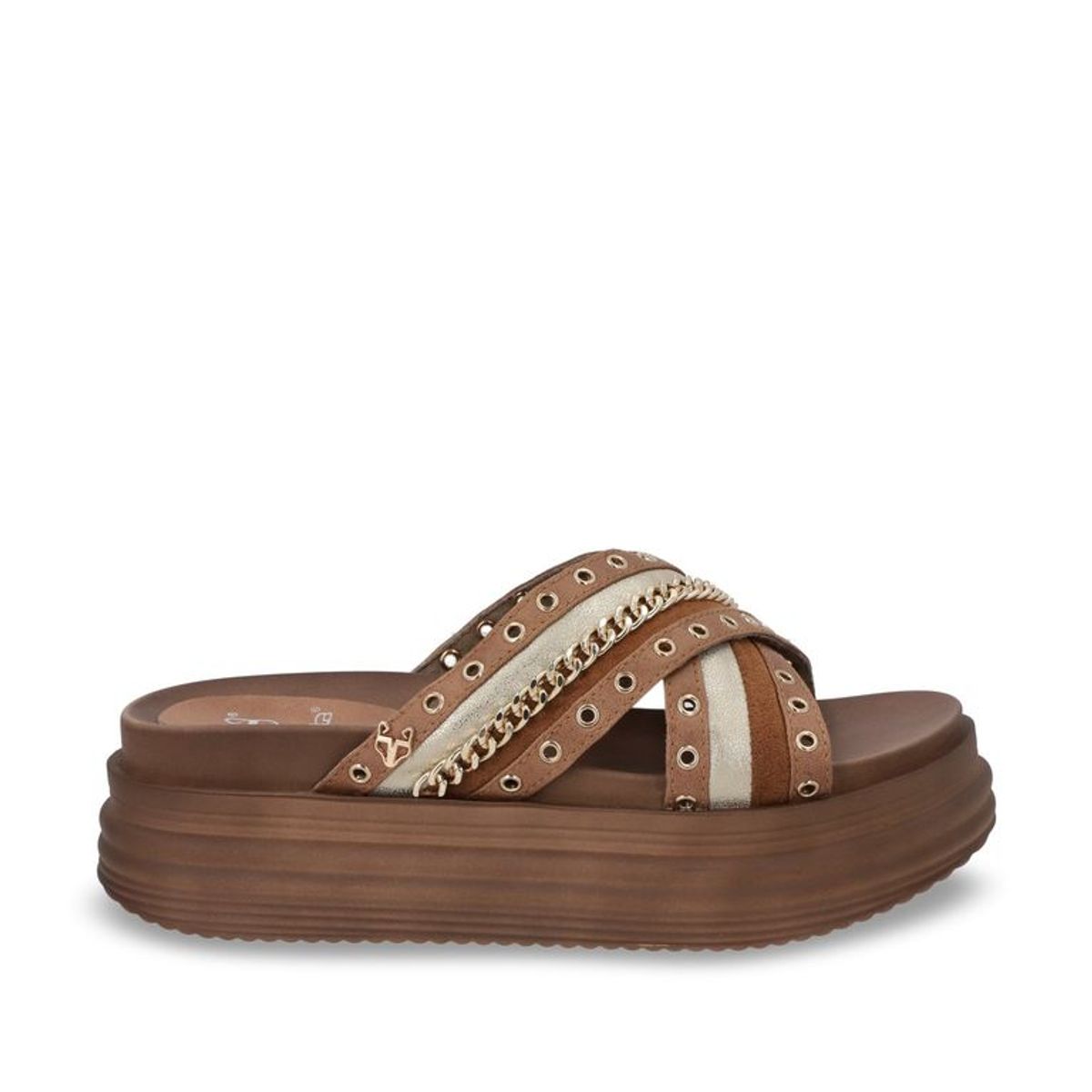 GOTTA - Sandalia Plataforma Camel Mujer 1571B