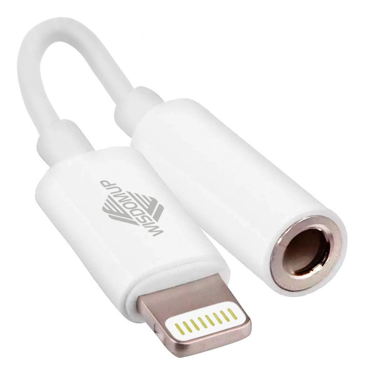 GEN - Adaptador Audifonos Jack Plug 3.5 Para iPhone Lightning - Blanco
