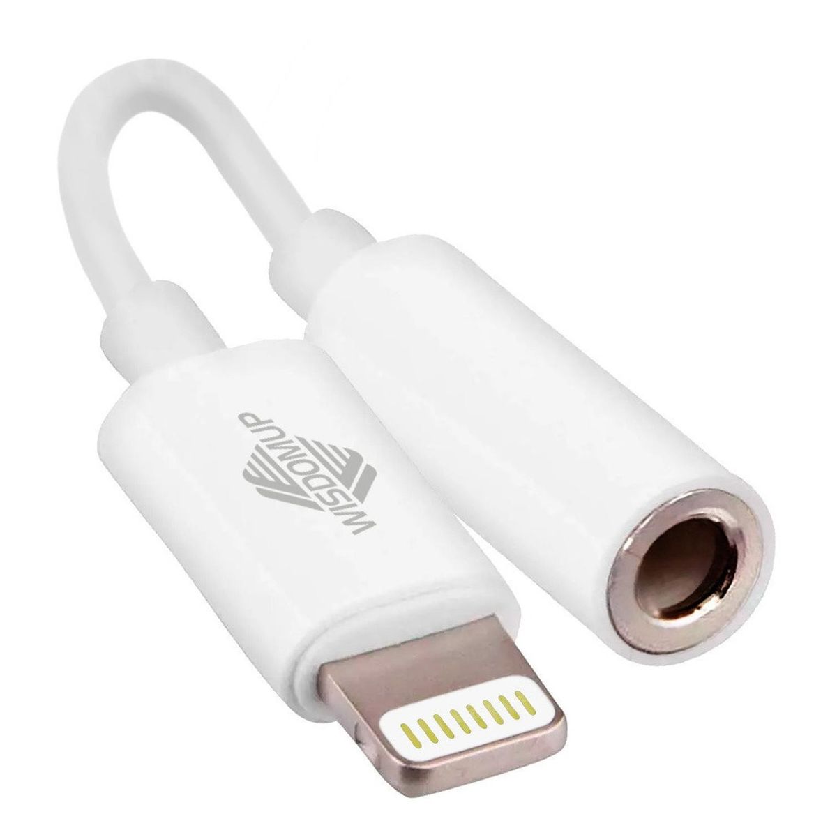 GEN - Adaptador Audifonos Jack Plug 3.5 Para iPhone Lightning - Blanco