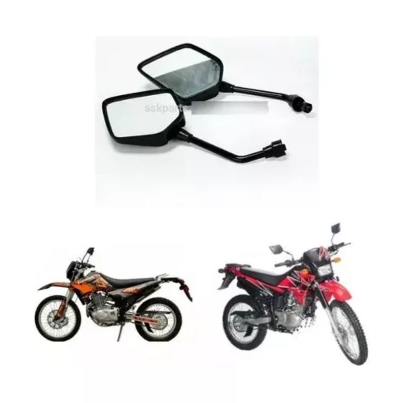 GENERICO - Par De Espejos Euromot Gxt200 O Similar Enduro