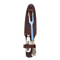 GENERICO - Trinche y Cuchillo Trozador Setter Ciervo - Fire Chile