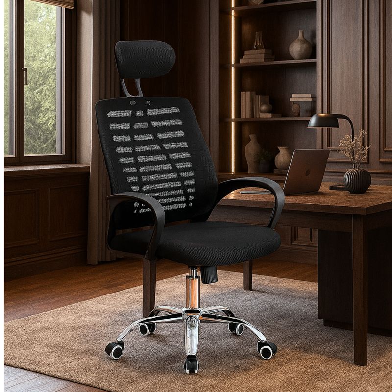 COSAS CASA - Silla Oficina O Escritorio Respaldo Ergonómico Cabecera Milan