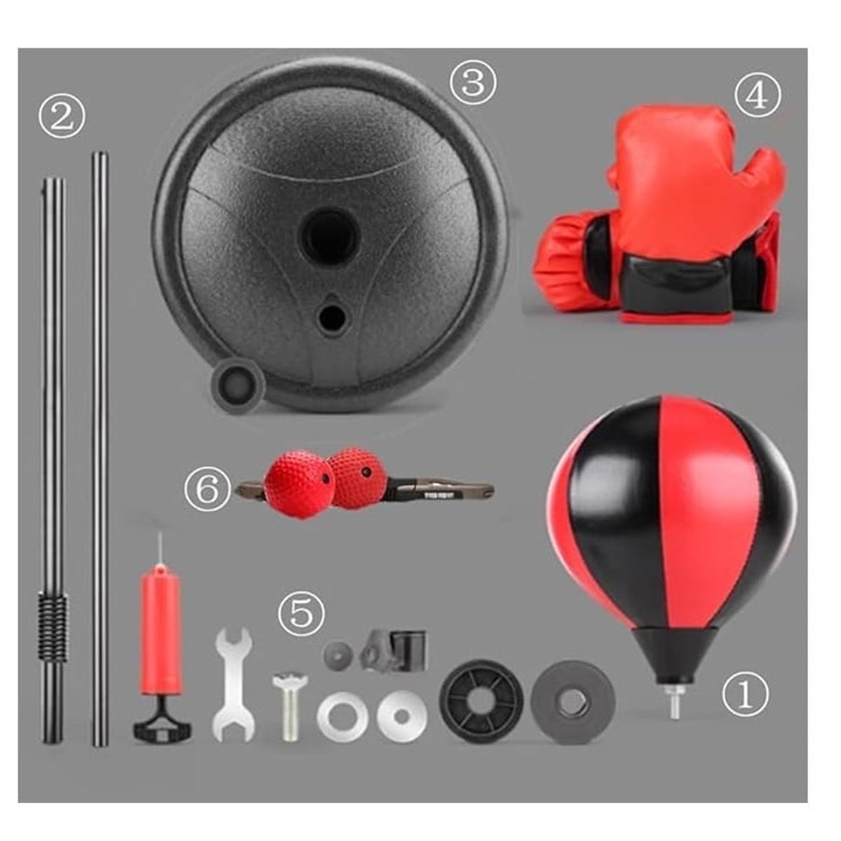 GENERICO - Punching Ball Set Ajustable Boxeo Niños Entrenamiento