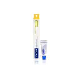 VITIS - Pack Cepillo VITIS® sensible + mini pasta 15ml