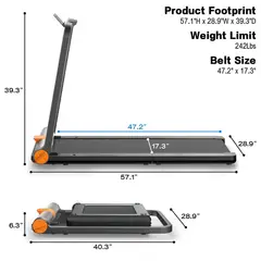 KINGSMITH - Walkingpad Trotadora MC11 color Negro