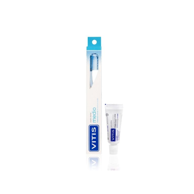 VITIS - Pack Cepillo VITIS® medio + mini pasta 15ml