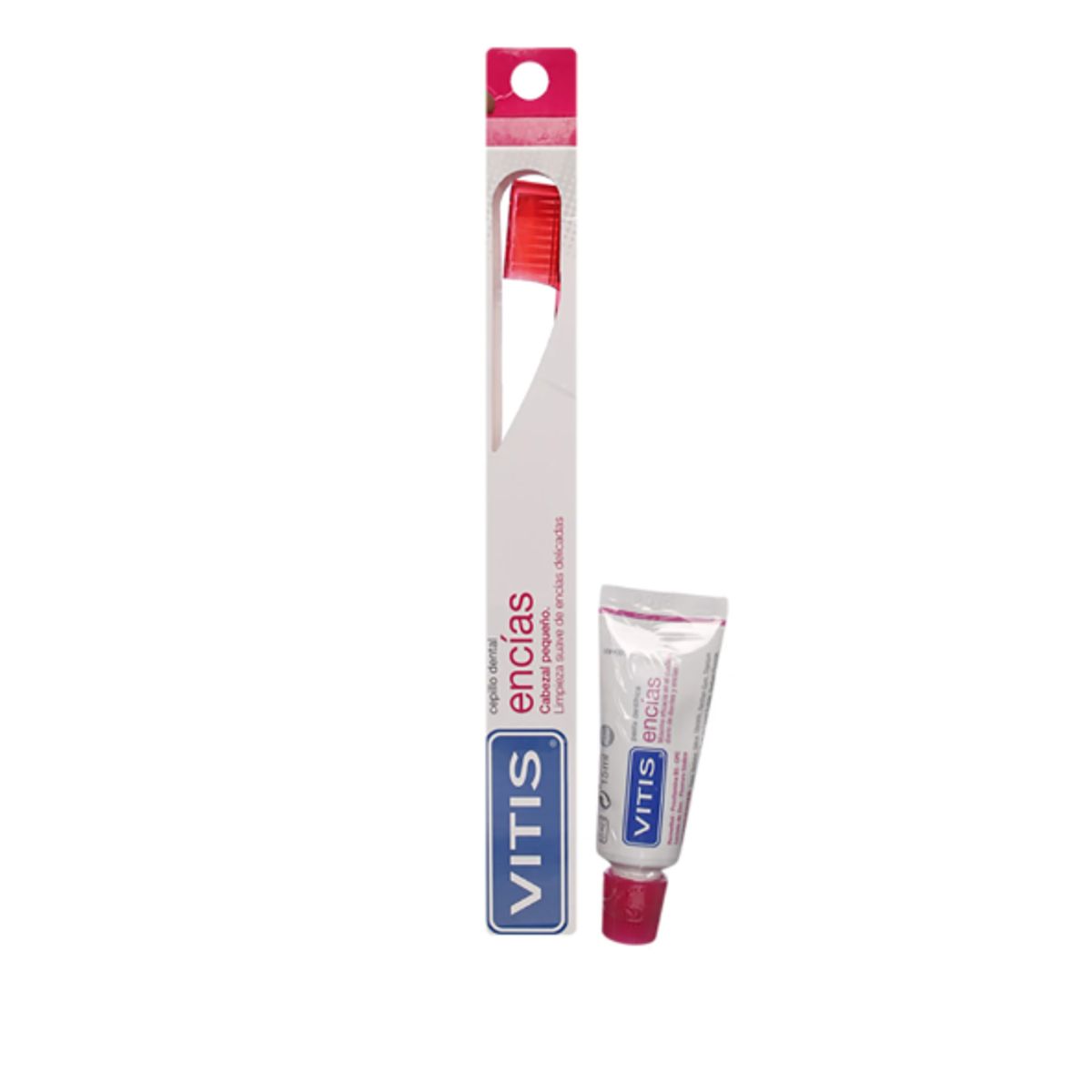 VITIS - Pack Cepillo VITIS® encías + mini pasta 15ml