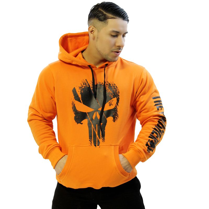 ADEMAN - Poleron The punisher Naranja…