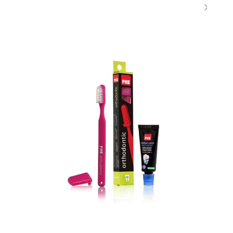 PHB - Pack Cepillo PHB® orthodontic + mini pasta 15ml