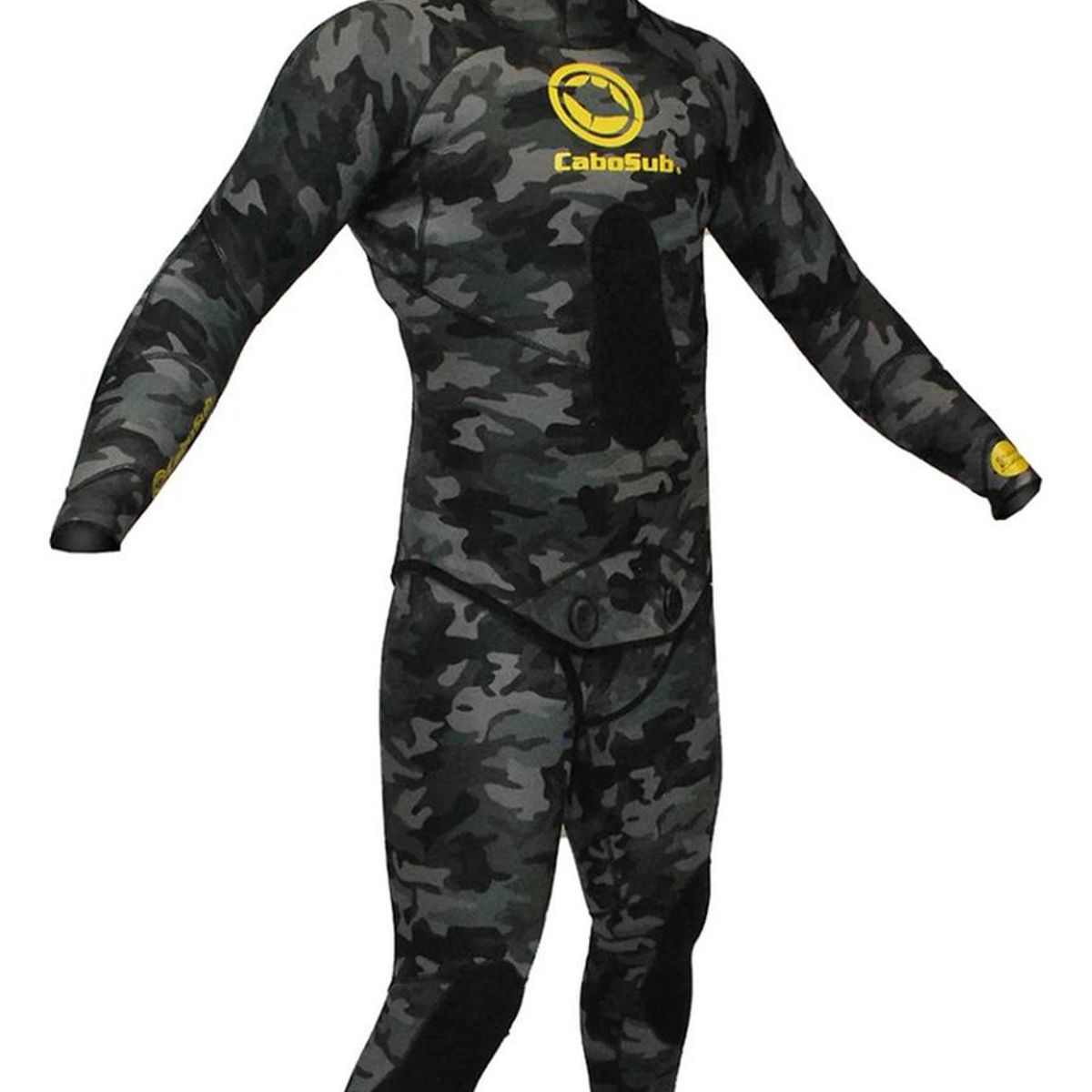 CABOSUB - Traje de Apnea y buceo Cabosub Camuflado 7mm - Negro - XL