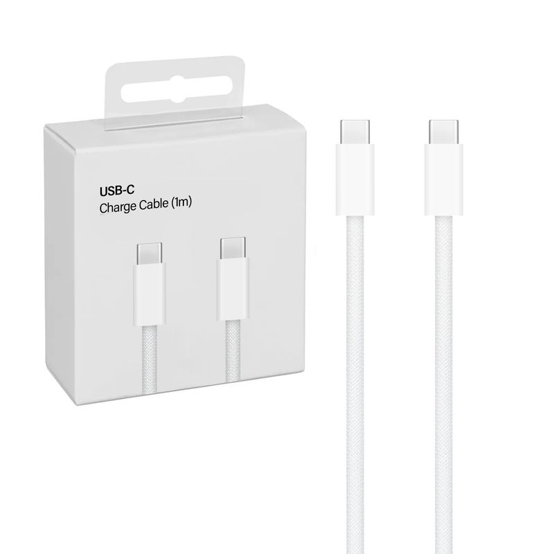 GENERICO - Cable Compatible con iPhone USB-C a USB-C 1 Metro 60W