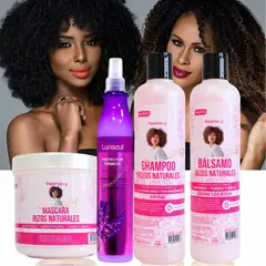 GENERICO - Shampoo + Balsamo + Mascara +Protector Kit Rizos