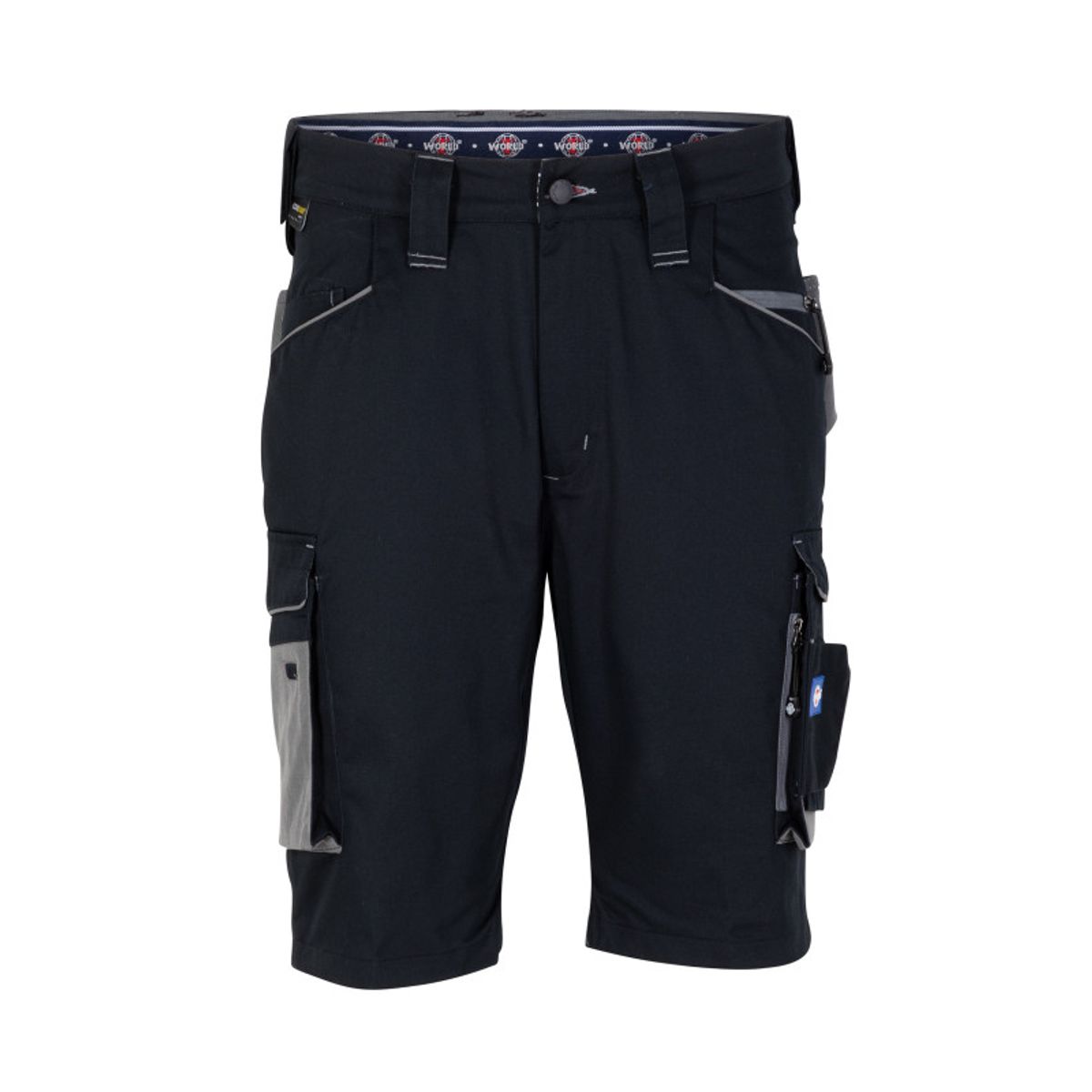 T-WORLD - Pantalón Corto Cargo Hombre Gabardina Durable Multibolsillo