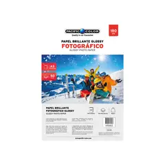 PACIFIC COLOR - Papel Fotográfico 50 Hojas Tamaño A3 De 180grs - SC