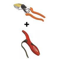 TIJERA DE PODA CORTE YUNQUE T111 + MULTIAFILADOR 8140