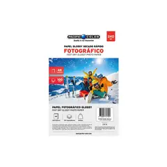 PACIFIC COLOR - Papel Fotográfico Secado Rápido 10x15cms De 100 Hojas - SC