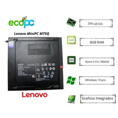 LENOVO - MiniPC Tiny M75Q Ryzen 5 Pro 3400GE 8GB/ 256GB