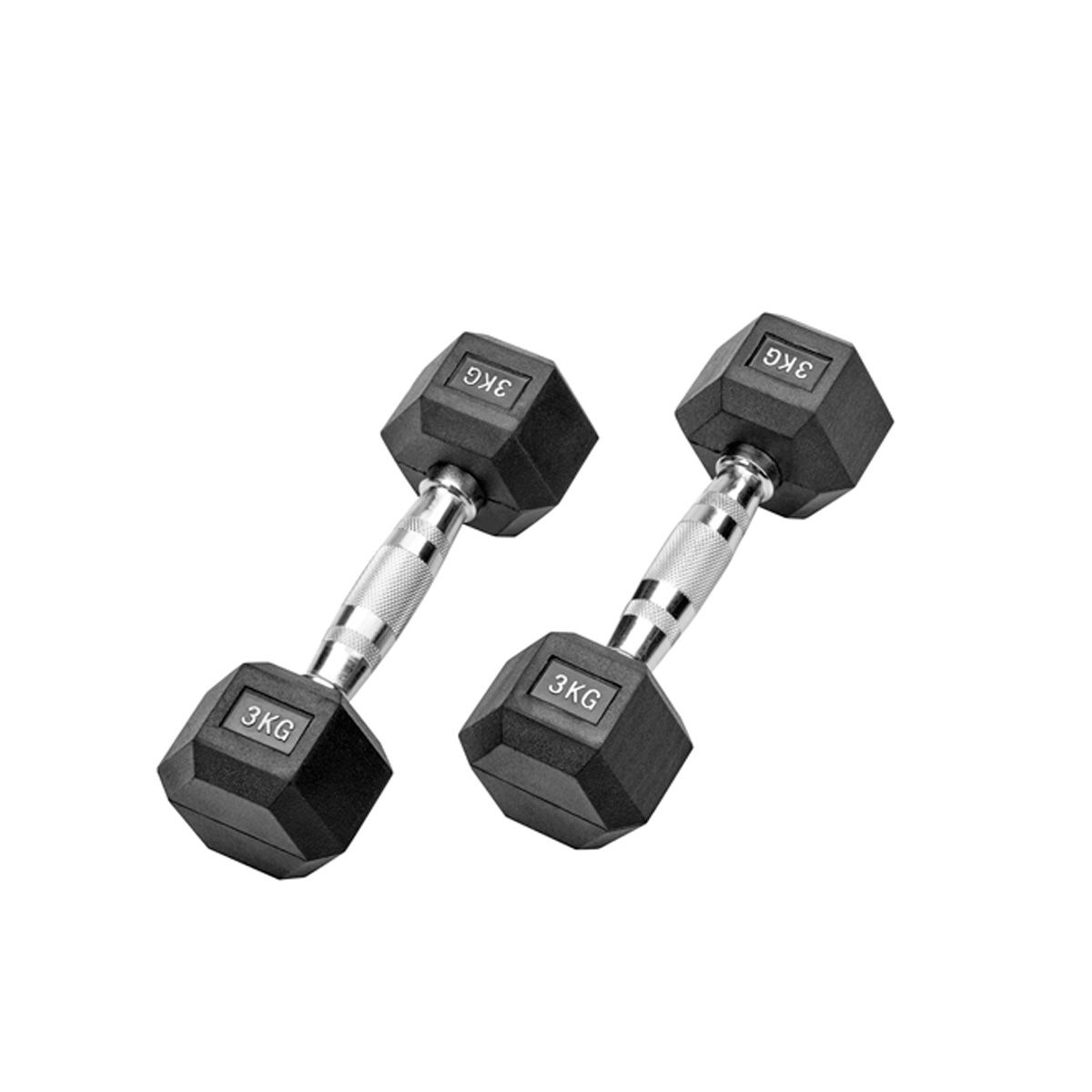 SDFIT - Mancuernas 3kg Cu 6kg Total Hexagonal