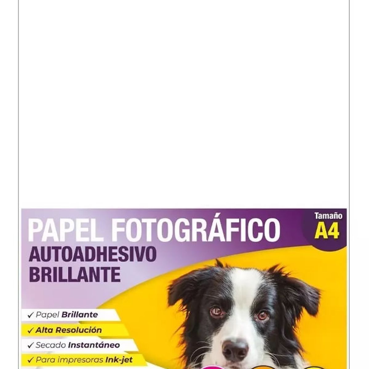 ADETEC - Papel Fotográfico Adhesivo Glossy Adetec 180 g A4 X 100 h