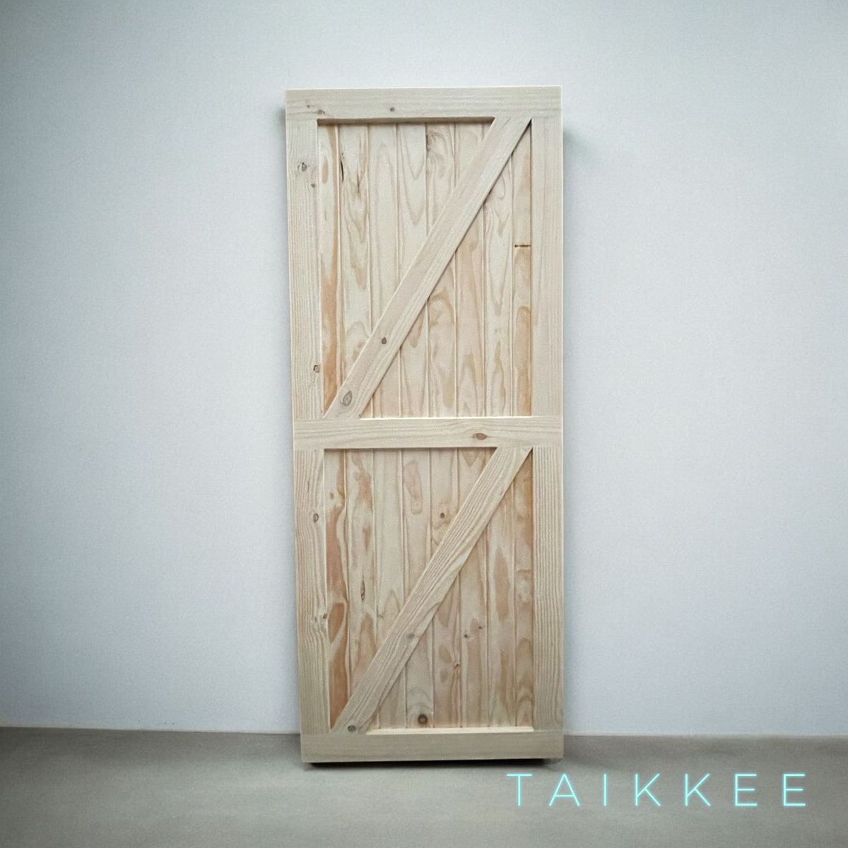 TAIKKEE - PUERTA RUSTICA TIPO GRANERO 200X80 BLANCO ALBAYALDE