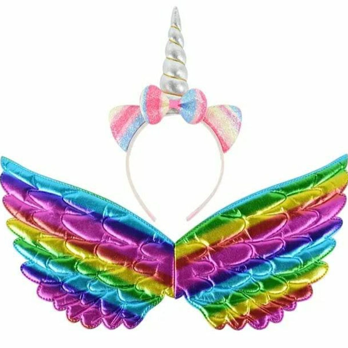 GENERICO - Set disfraz cosplay unicornio para fiesta cumpleaños niña