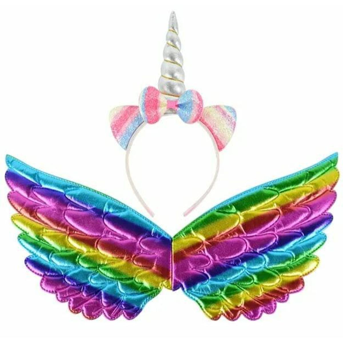 GENERICO - Set disfraz cosplay unicornio para fiesta cumpleaños niña