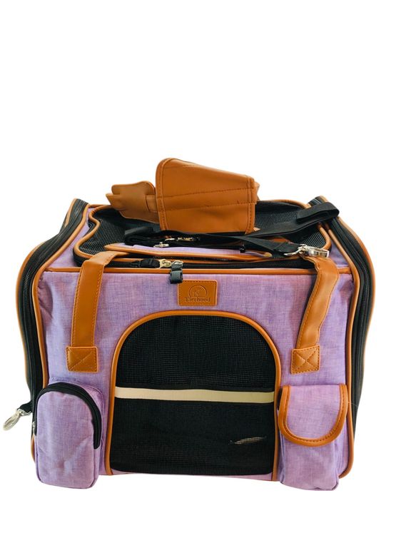 Bolso Transportador Morado Para Mascota Respirable Perrogato | Sodimac ...