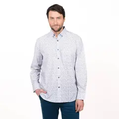 TRUVAL - Camisa Trevira Estampada Regular Fit