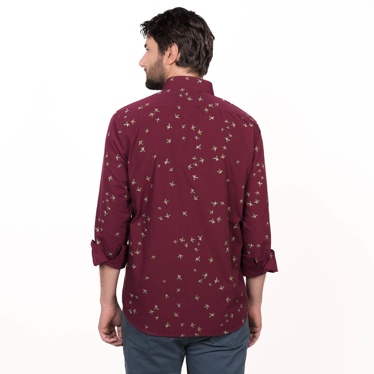 TRUVAL - Camisa Trevira Estampada Regular Fit TRUVAL