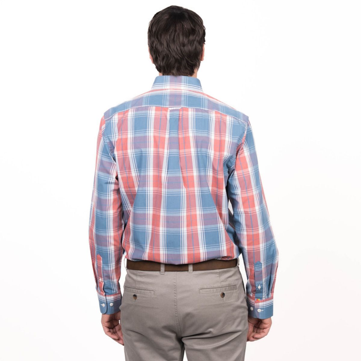 TRUVAL - Camisa Trevira Escocesa Regular Fit TRUVAL